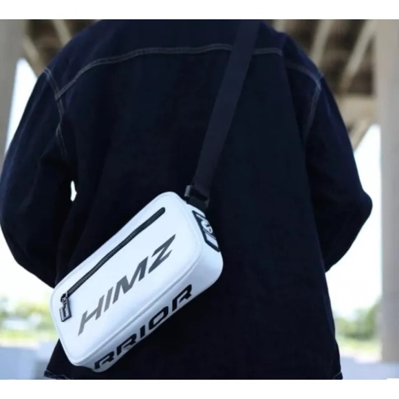 Himz Warrior Men’s Crossbody Bag White - Picture 3 of 5